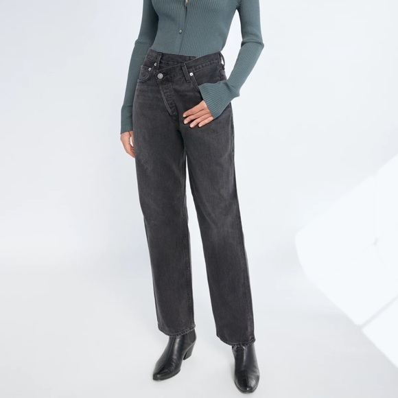 (SOLD) AGOLDE Criss Cross Upsized Denim Jeans - Picture 1 of 9